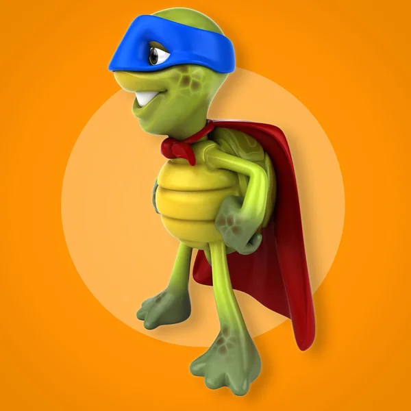 Cartoon Super schildpad — Stockfoto