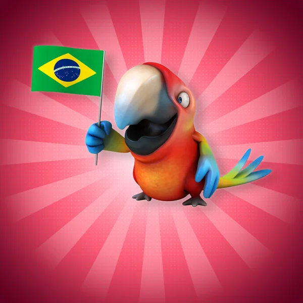 Fun cartoon Parrot — Stock Photo, Image