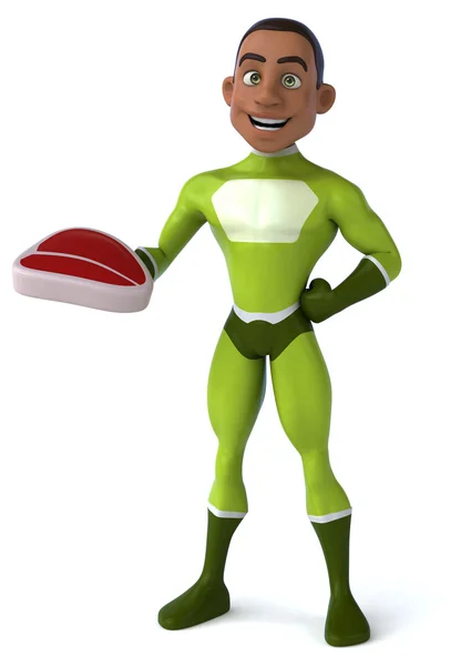 Fun cartoon superhero — Stock Photo, Image