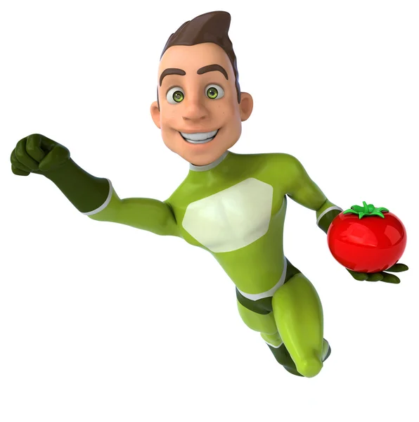 Fun cartoon superhero — Stock Photo, Image