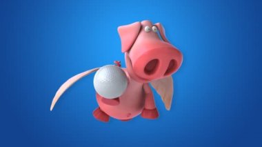 komik karikatür domuz