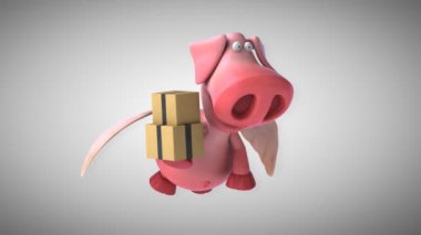 komik karikatür domuz