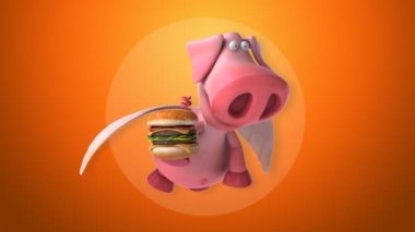 komik karikatür domuz