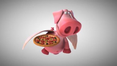 komik karikatür domuz