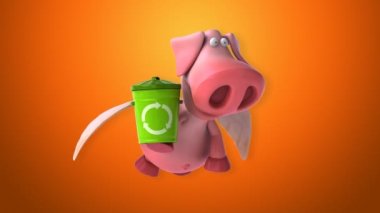 komik karikatür domuz