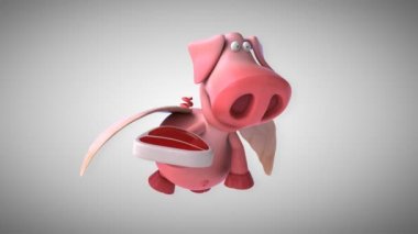 komik karikatür domuz