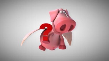 komik karikatür domuz