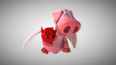 komik karikatür domuz