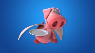 komik karikatür domuz