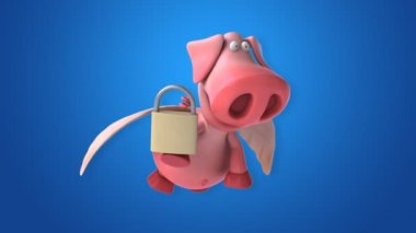 komik karikatür domuz