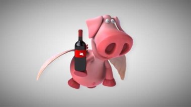 komik karikatür domuz