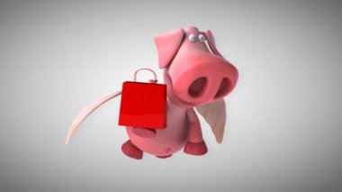 komik karikatür domuz