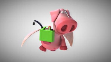 komik karikatür domuz