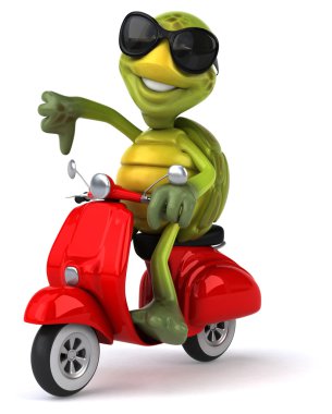 Eğlenceli çizgi film kaplumbağa