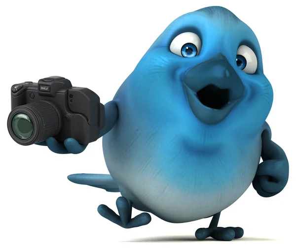 Roliga cartoon Blue bird — Stockfoto