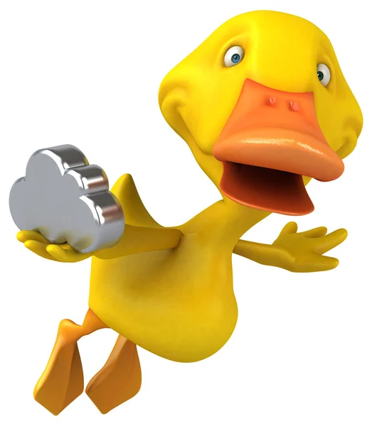 Lustige Cartoon-Ente — Stockfoto