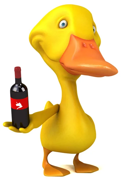 Fun cartoon Duck — Stock Photo, Image