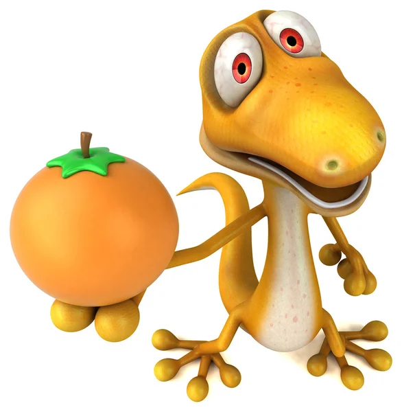 Fun cartoon lizard — Stock Photo, Image