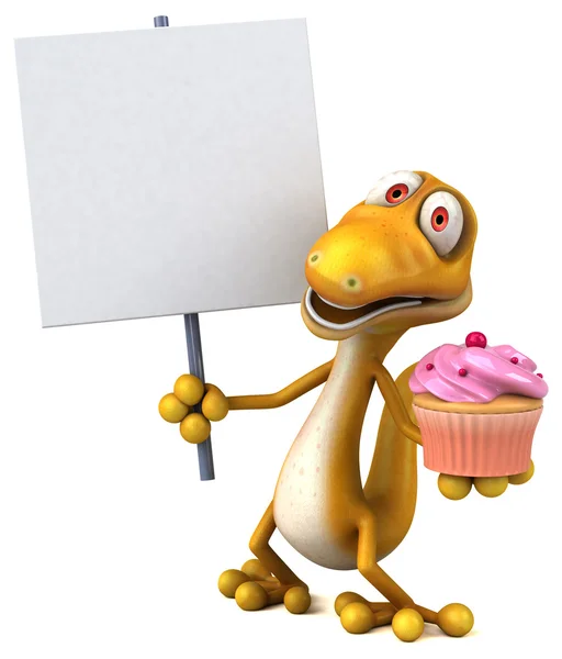 Fun cartoon lizard — Stock Photo, Image