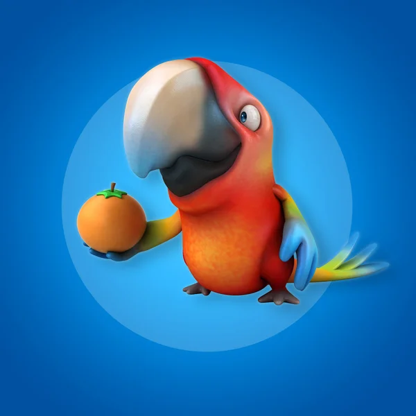 Spaß Cartoon Papagei — Stockfoto