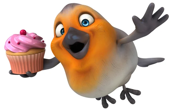 Fun cartoon bird — Stock Photo, Image