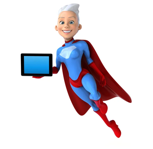 Cartoon Super woman — Stock Photo, Image