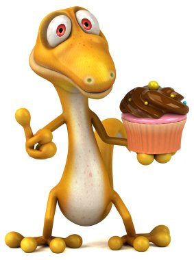 Eğlenceli çizgi film kertenkele