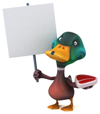 Eğlenceli çizgi film ördek