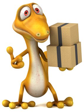 Eğlenceli çizgi film kertenkele