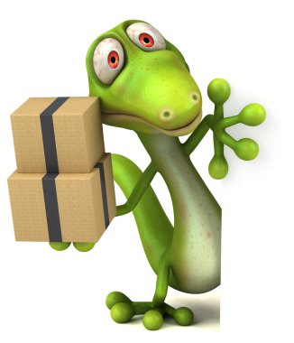 Eğlenceli çizgi film kertenkele