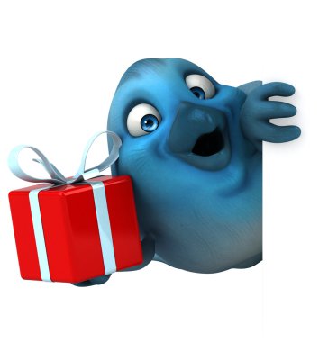 çizgi film mavi kuş