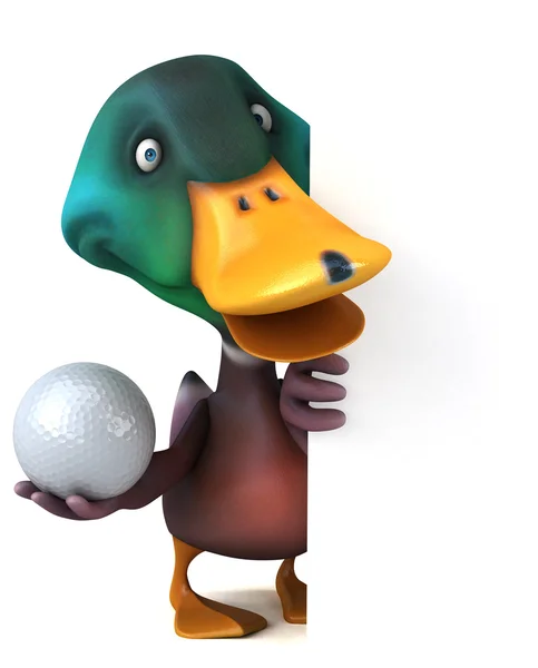 Fun cartoon Duck — Stock Photo, Image