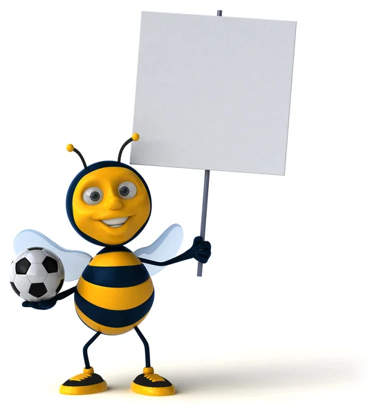 Leuke cartoon bee — Stockfoto