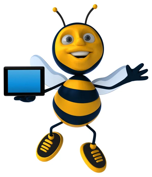 Leuke cartoon bee — Stockfoto