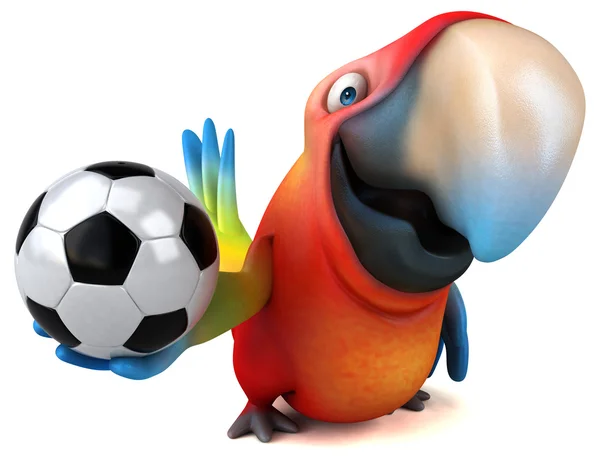 Leuke cartoon parrot — Stockfoto