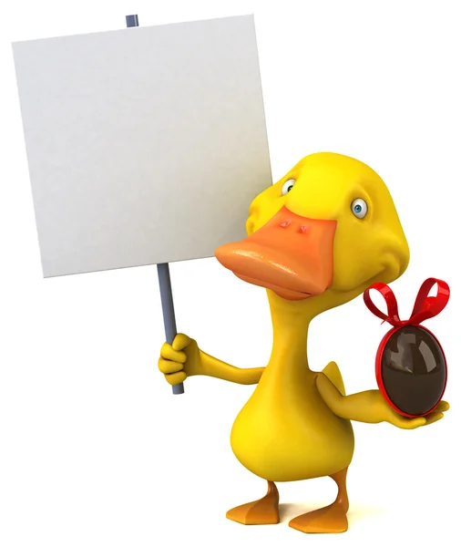 Lustige Cartoon-Ente — Stockfoto