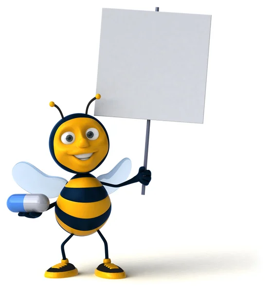 Amusant abeille dessin animé — Photo