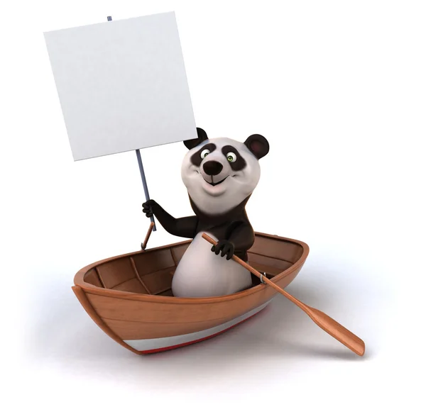 Divertido panda de dibujos animados — Foto de Stock