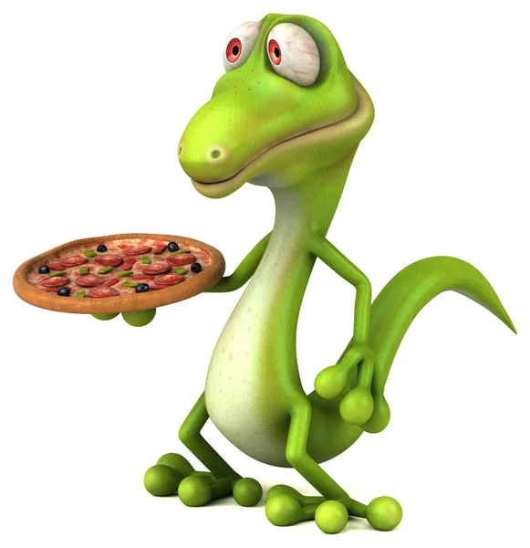 Fun cartoon lizard — Stock Photo, Image