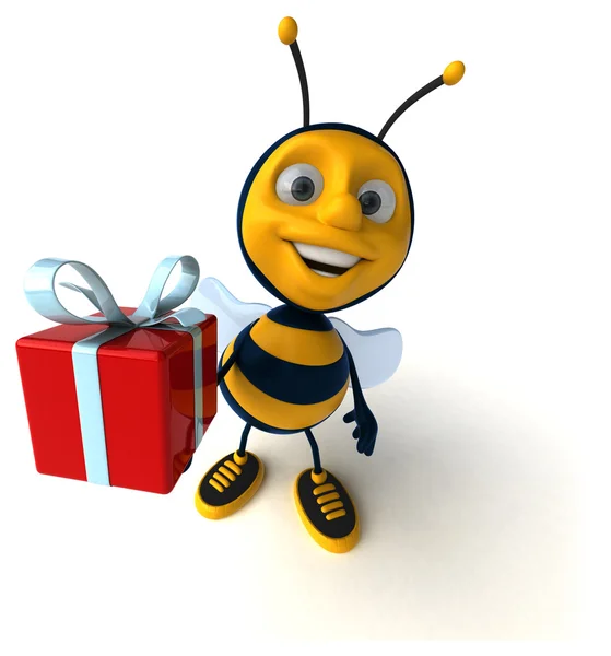 Leuke cartoon bee — Stockfoto