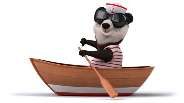 Leuke cartoon panda — Stockfoto