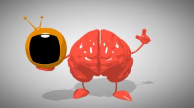 Eğlenceli çizgi film beyin