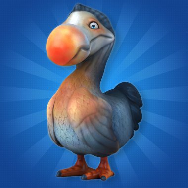 komik karikatür Dodo kuşu