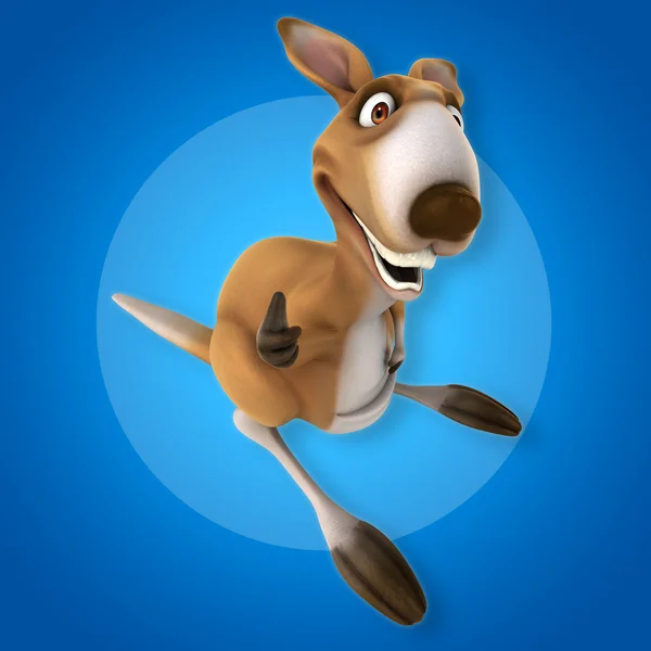 Leuke cartoon kangoeroe — Stockfoto