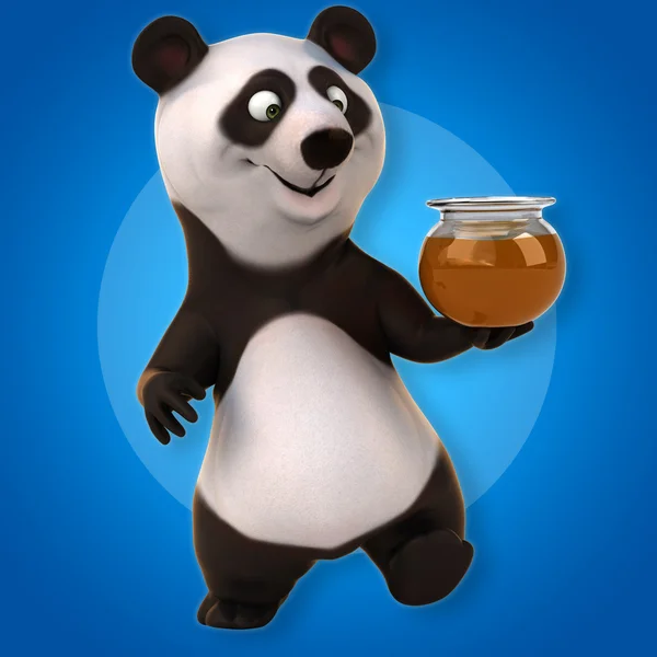Eğlenceli çizgi film panda — Stok fotoğraf