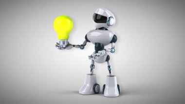 Eğlenceli çizgi film robot