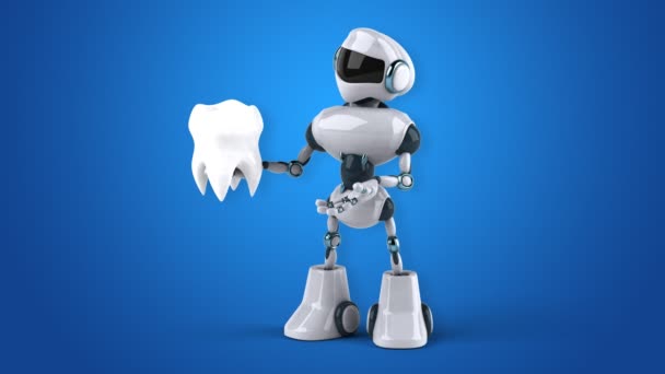 Robot de dessin animé amusant 