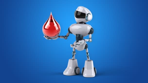 Robot de dessin animé amusant 