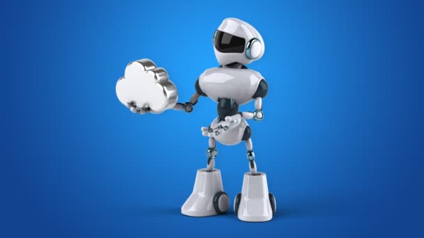 Robot de dessin animé amusant 