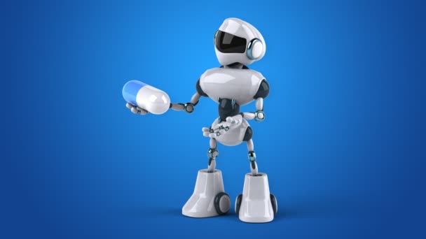 Robot de dessin animé amusant 